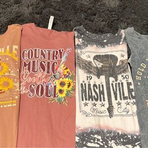 Country Music Graphic ladies T shirt bundle